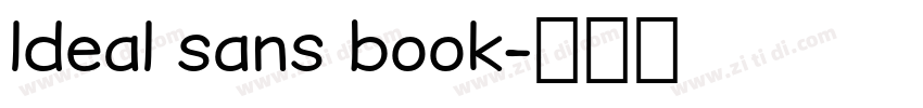 ldeal sans book字体转换